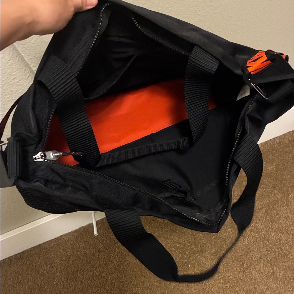 Nike Black Tote with Orange Strap - Picture 3 of 10